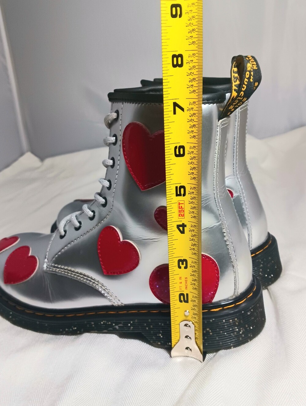 Dr  Martens Metallic Hearts Boots - Picture 11 of 15